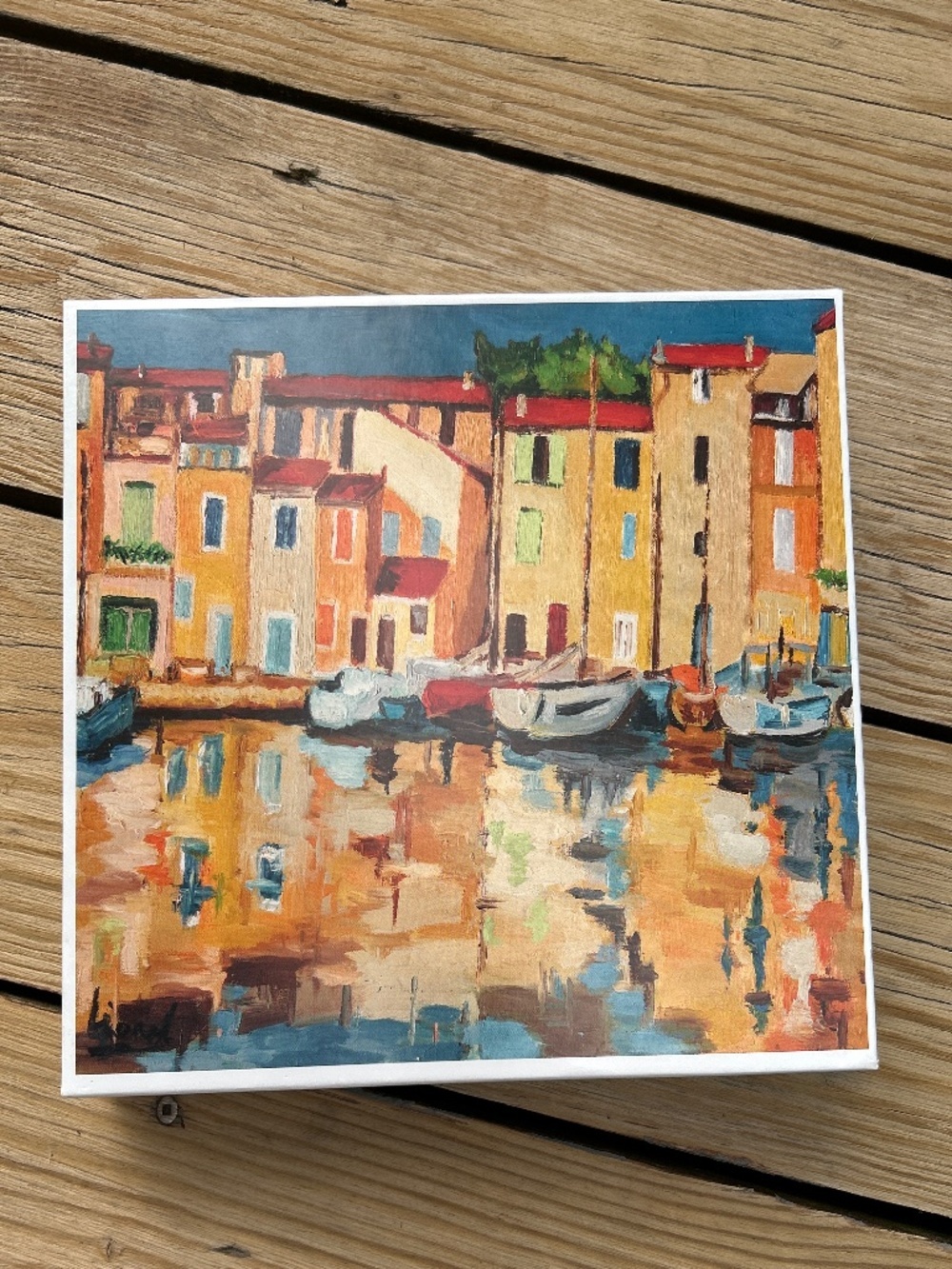 FISHING BOATS MOUTH PAINTING PUZZLE 1000 pieces